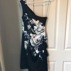One shoulder cocktail dress